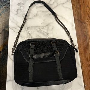 Navy Soft Sided Messenger Bag